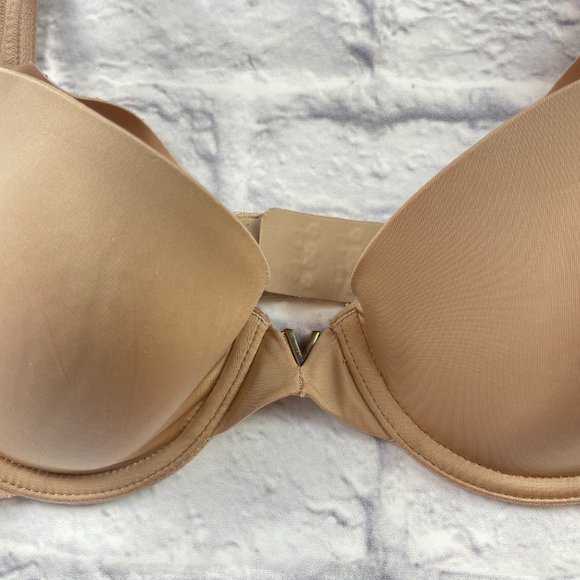 VICTORIA'S SECRET SEXY ILLUSIONS NUDE LIGHTLY LINED DEMI BRA 32C - Picture 4 of 11